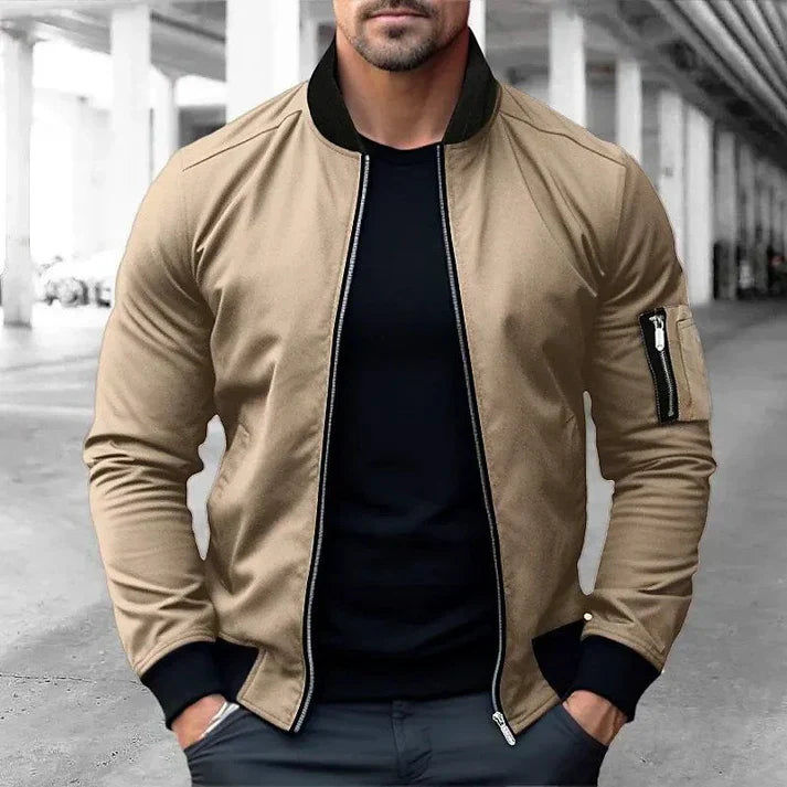 Balazs – pilotenjacke aus leder im vintage-stil für herren