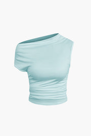 Athena | One-Shoulder Top & Drapierter Minirock – Perfekt für glamouröse Auftritte