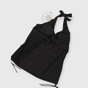 Via | Schwarzes Halterneck Tankini Set