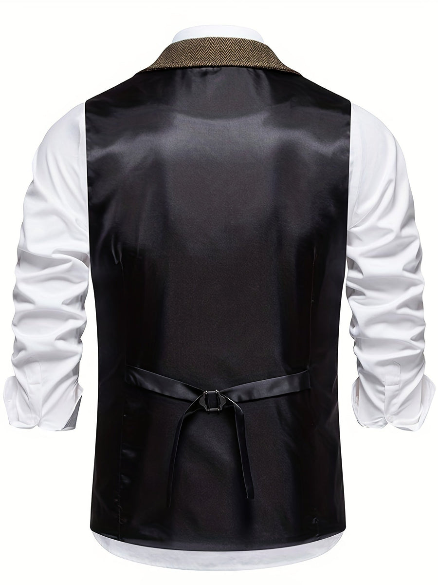 Herren Stilvolle Vintage Weste | Tailliert