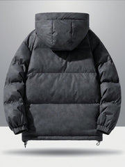 Lässige Daunenjacke Mit Kapuze Für Herren | Winter