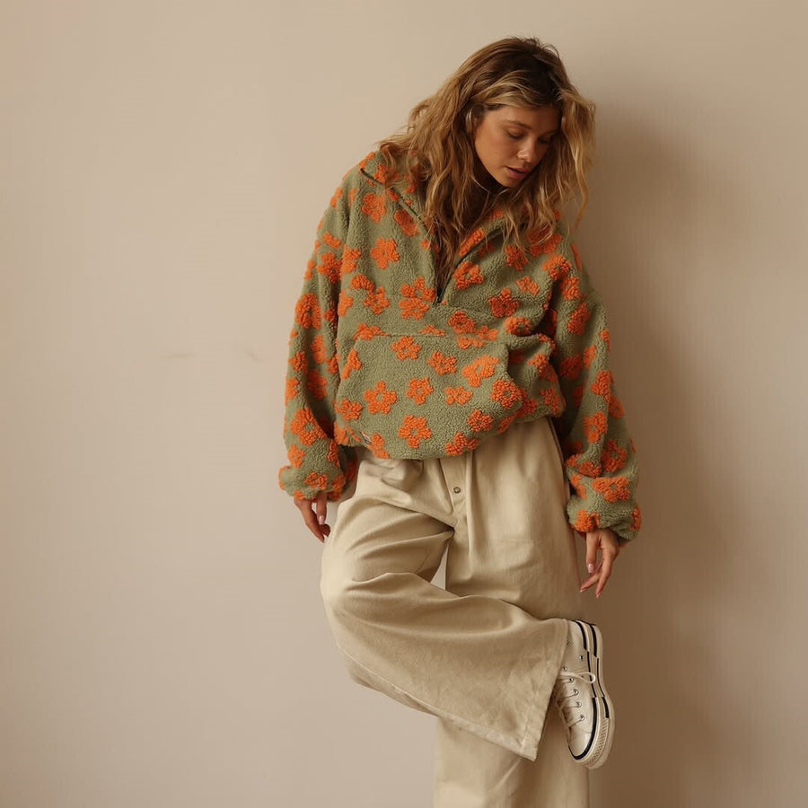 DAISY™ | FLEECE MIT BLUMENMUSTER
