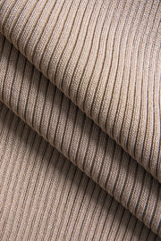 Jessica | Geripptes Zweiteiler-Set mit Twist-Detail & Schlitzrock
