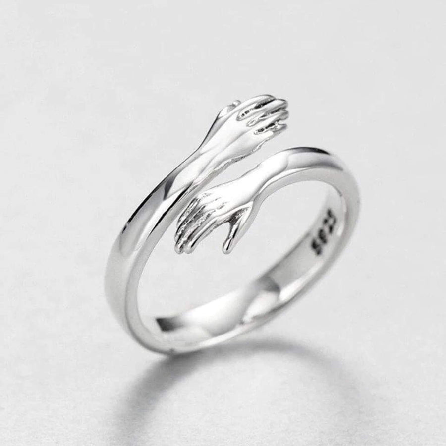 Verstellbarer Hug-Ring aus Silber
