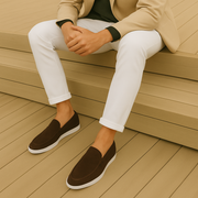 Elegante Slipper aus Veloursleder für Herren