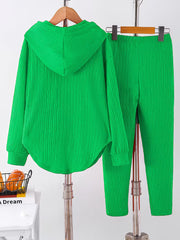 Berenika – Lässiges Kapuzen Top And Leggings