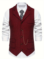 Herren Stilvolle Vintage Weste | Tailliert