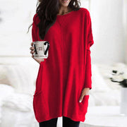 Stefanie | Bequemer Langer Pullover mit Taschen