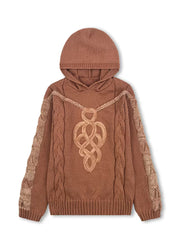 Cypriana – Eleganter Strick Pullover Mit Kapuze