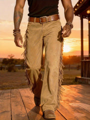 Altan – Lässige Retro Westernhose Mit Fransen