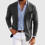Moderne Herren Strickjacke | Leichter Cardigan Mit Taschen