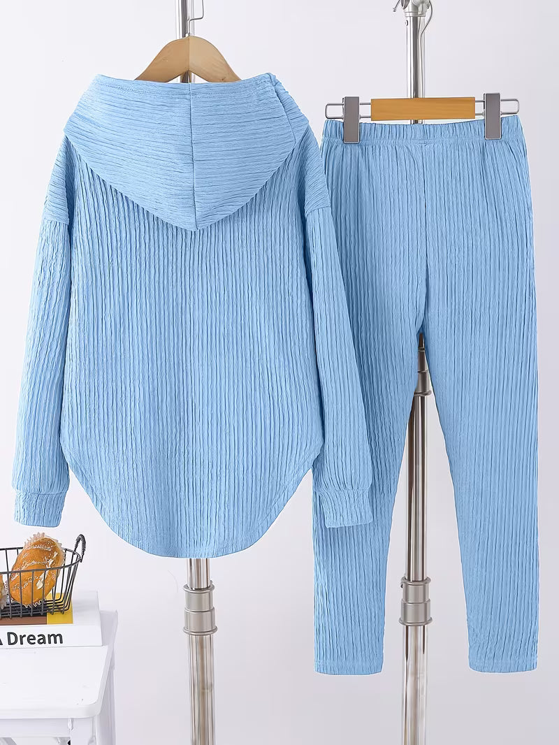 Berenika – Lässiges Kapuzen Top And Leggings