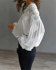 Alena | Bluse Damen elegant mit hochwertigen Spitzendetails