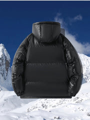 Damen Winter-Daunenjacke Mit Reißverschluss | Lässig