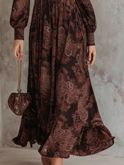 Greta | Midikleid Damen Paisley stilvoll modern