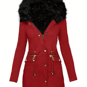 Damen Freizeit Winter Parka | Mit Kapuze
