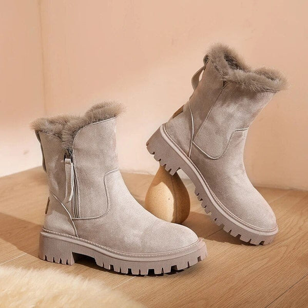 Federica - warme fleecestiefel mit baumwollfutter