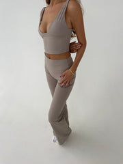 Ausgestellte Stretch Damen-Leggings - für Yoga und Freizeit