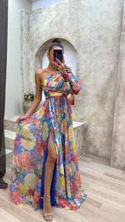 Florales Maxi Kleid Für Gala Und Formelle Anlässe