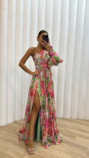 Florales Maxi Kleid Für Gala Und Formelle Anlässe