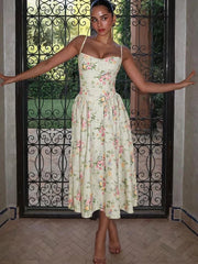 Florales Midi Kleid Für Besondere Anlässe