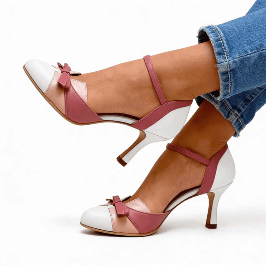 Formelle High Heels Mit Schleife Und Knöchelriemen