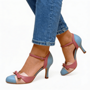 Formelle High Heels Mit Schleife Und Knöchelriemen