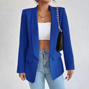 Formeller Damenblazer mit Langarm und aufgesetzten Taschen