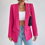 Formeller Damenblazer mit Langarm und aufgesetzten Taschen