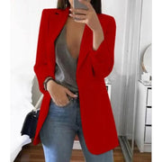Formeller Damenblazer mit Langarm und aufgesetzten Taschen