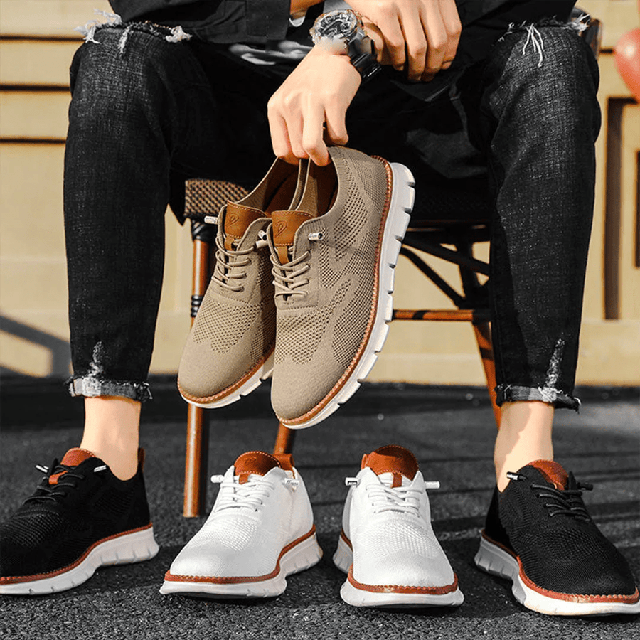 Leichte und atmungsaktive elegante Sneakers für Männer mit Anti-Rutsch-Design