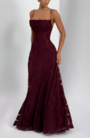 Alona – Elegantes Spitzen Korsett Maxi Kleid