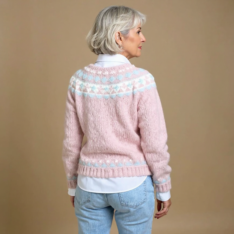 Sarah | Vintage Isländische Strickjacke