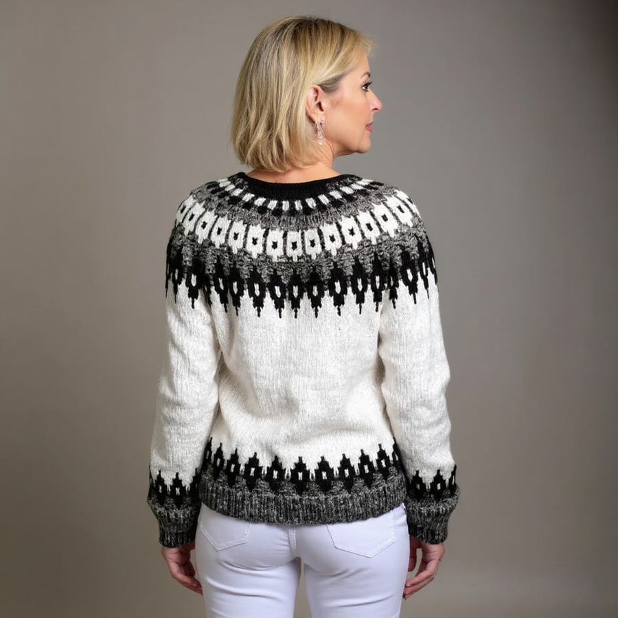Natasha | Vintage Isländische Strickjacke
