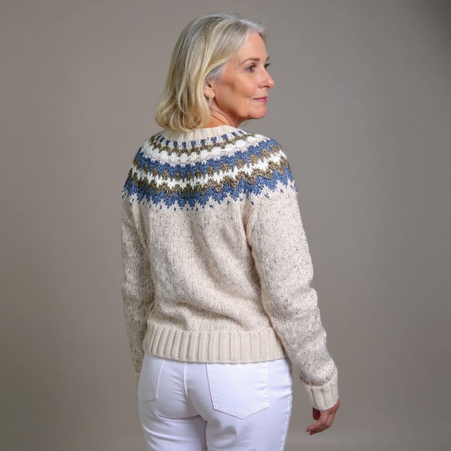 Peyton | Vintage Isländische Strickjacke