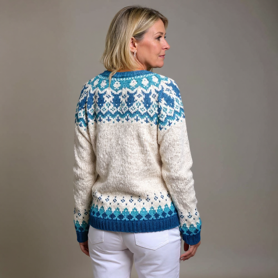 Eva | Vintage Isländische Strickjacke