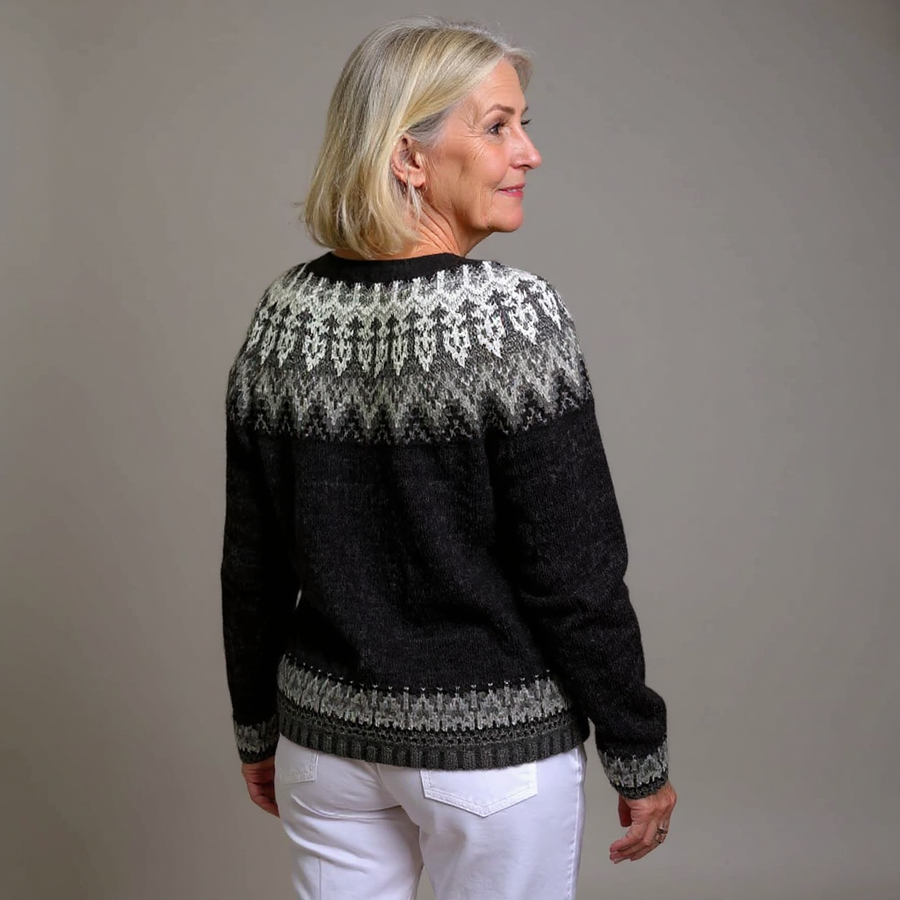 Margareta | Vintage Isländische Strickjacke