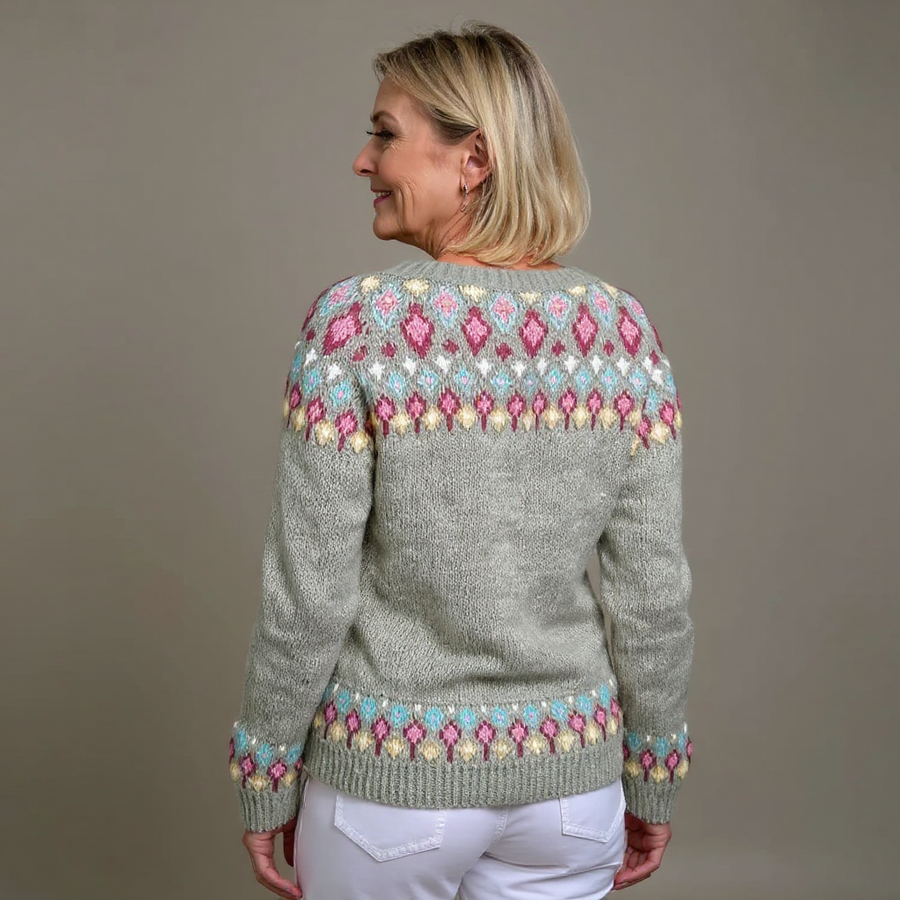 Jette | Vintage Isländische Strickjacke