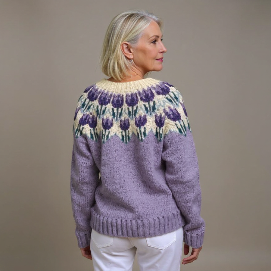 Matilda | Vintage Isländische Strickjacke