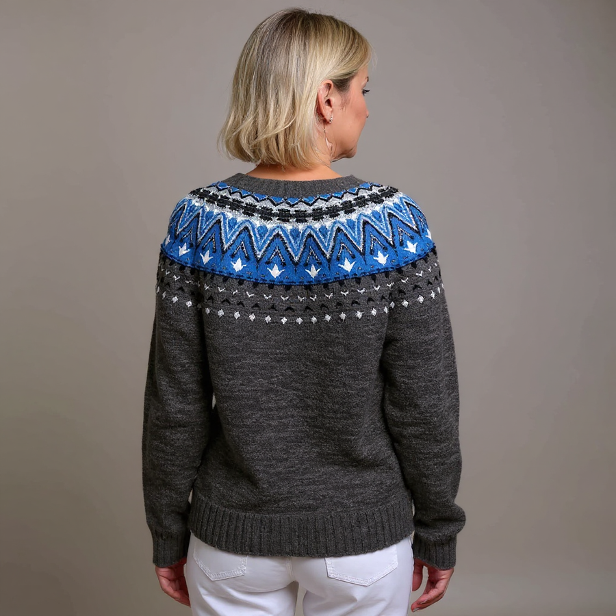 Jade | Vintage Isländische Strickjacke