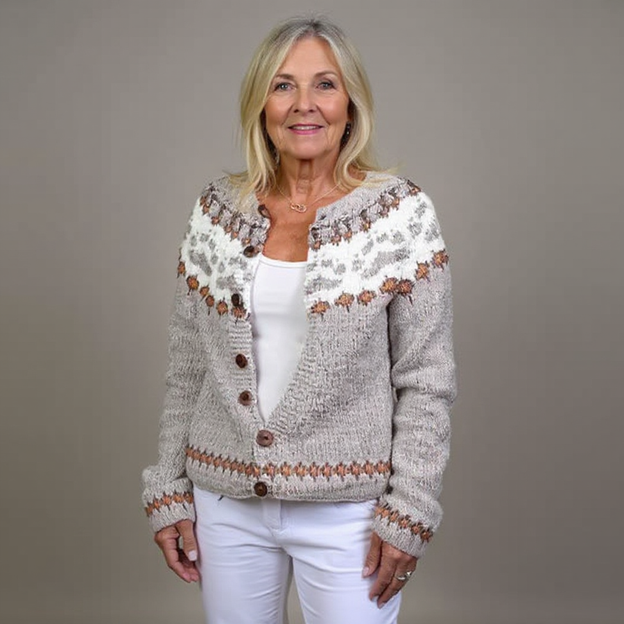 Emery | Vintage Isländische Strickjacke