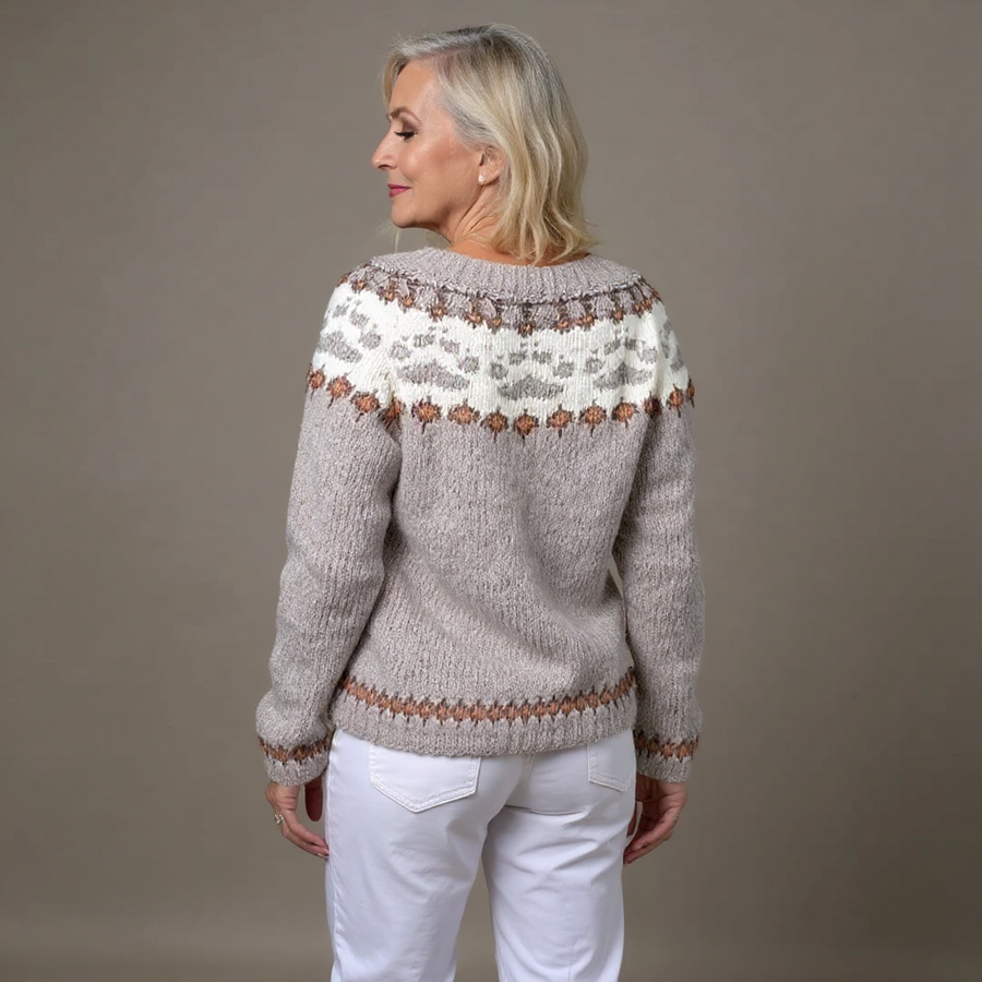Emery | Vintage Isländische Strickjacke