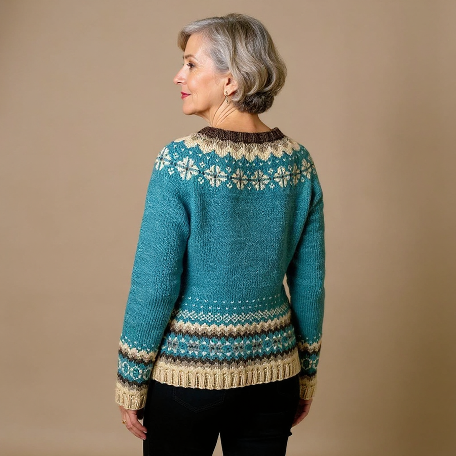 Dorothe | Vintage Island-Strickjacke