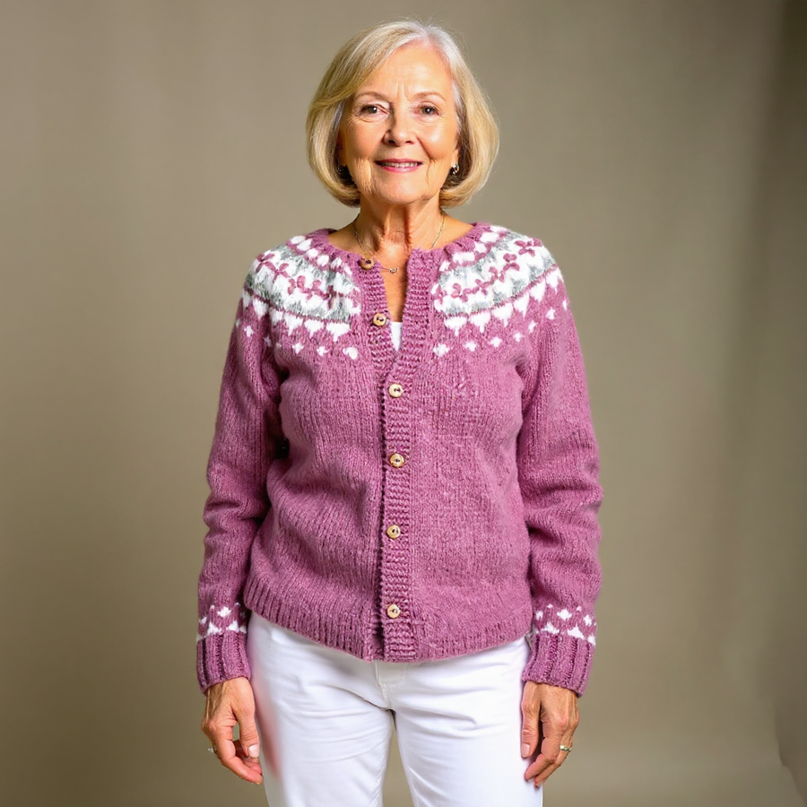 Maya | Vintage Isländische Strickjacke