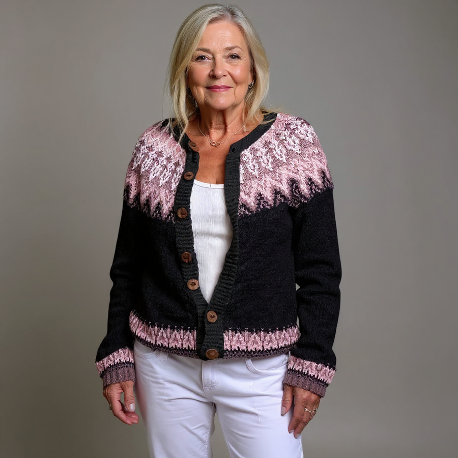 Lydia | Vintage Isländische Strickjacke