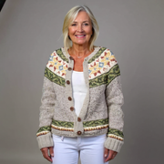 Melina | Vintage Isländische Strickjacke