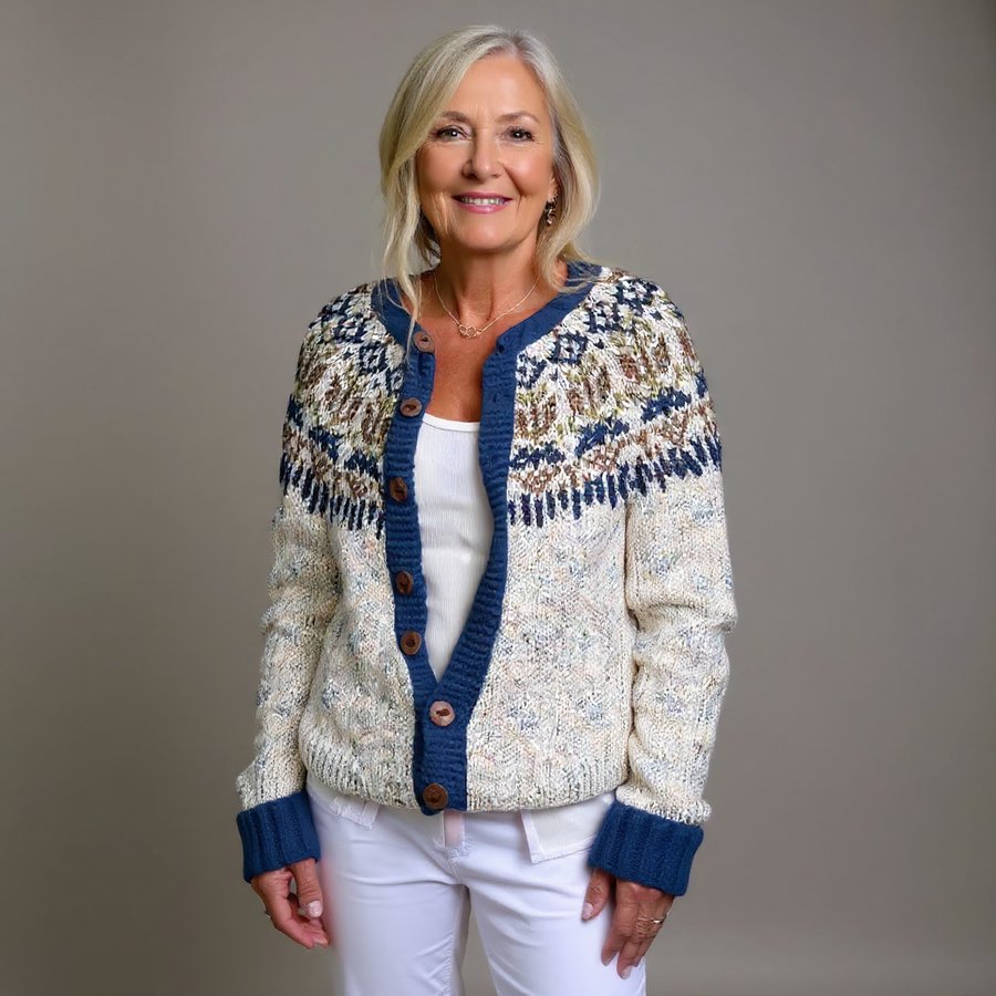 Franziska | Vintage Isländische Strickjacke