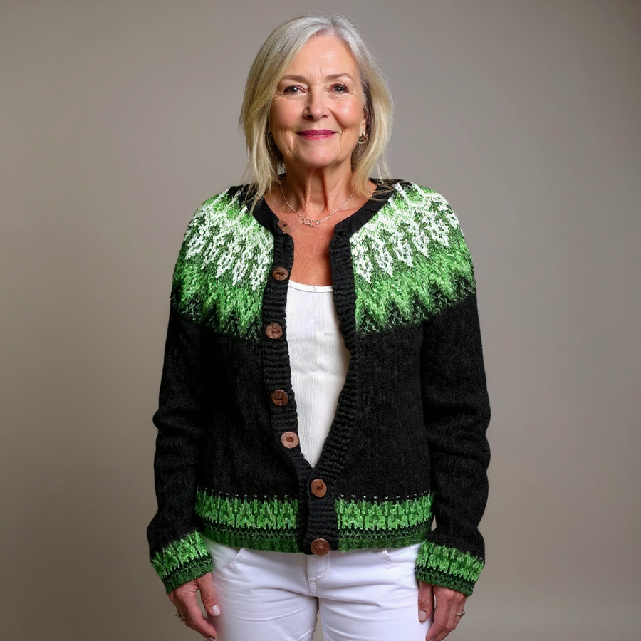 Lorena | Vintage Isländische Strickjacke
