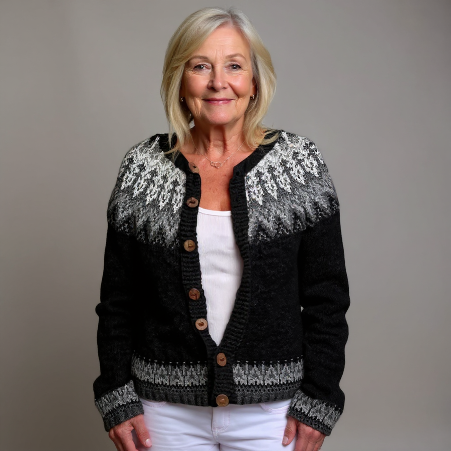 Margareta | Vintage Isländische Strickjacke