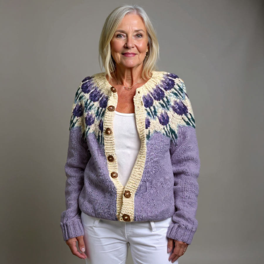 Matilda | Vintage Isländische Strickjacke